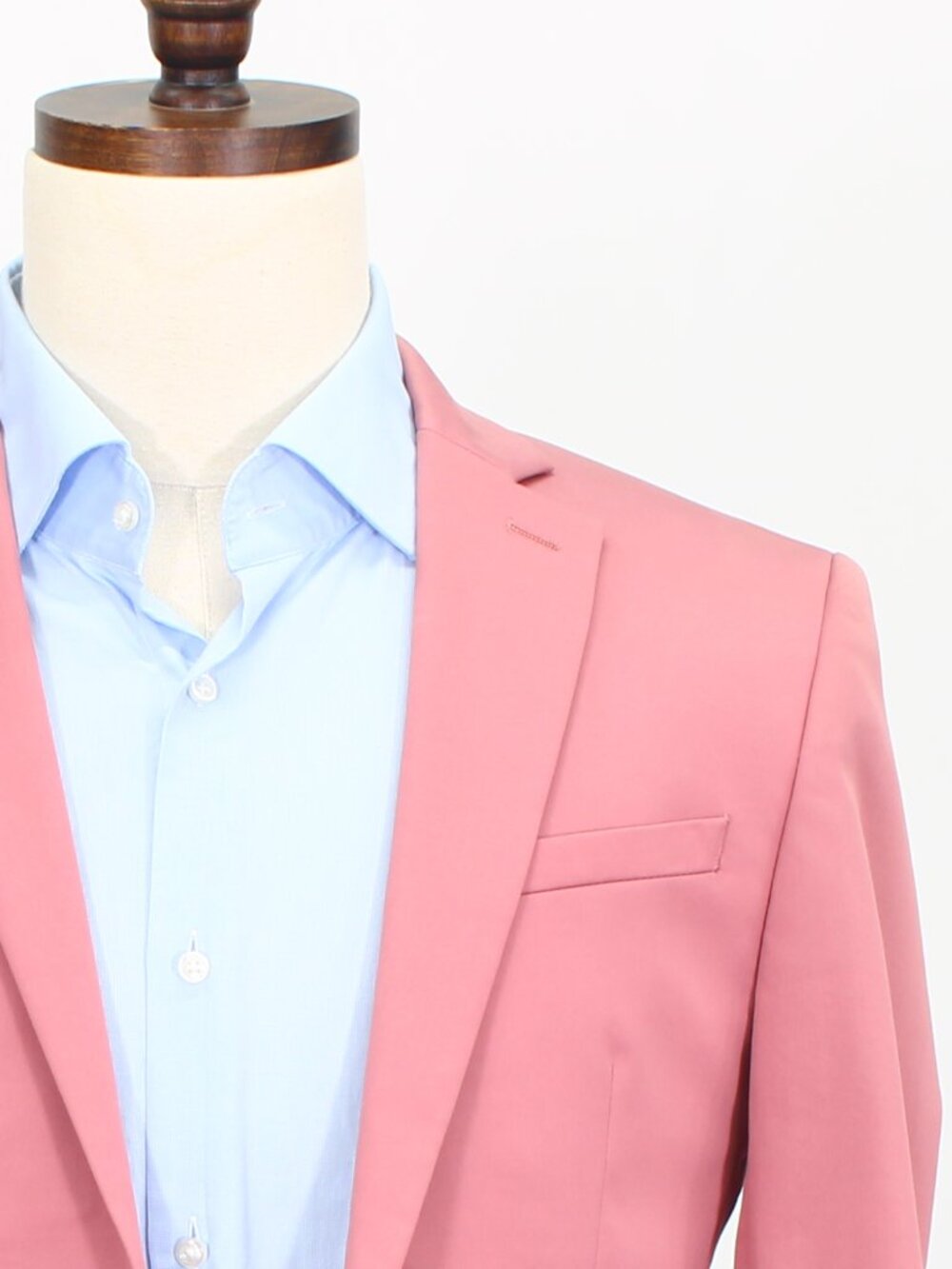 Express 36S 30x29 Pink Full Suit 2-Button Solid R860 - Picture 7 of 15